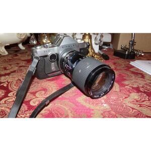 VINTAGE SINGLEX TLS CAMERA WITH LONG LENSE MADE IN JAPAN